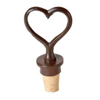 Dop sticlă de vin antic line heart