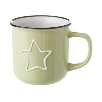 Cană din ceramică unimasa star, 325 ml, verde