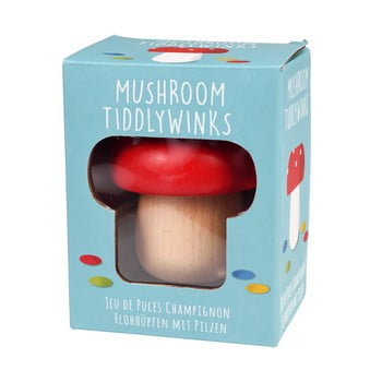 Jucărie din lemn în formă de ciupercă rex london mushroom tiddlywinks