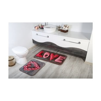 Set 2 covorașe pentru baie aksu love