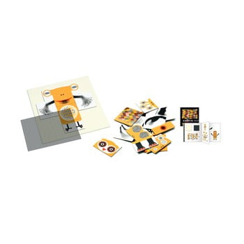 Puzzle magnetic, cu iluzie optică djeco „animonster”
