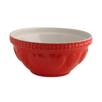 Bol din ceramică heart red,  ⌀ 29 cm, roșu