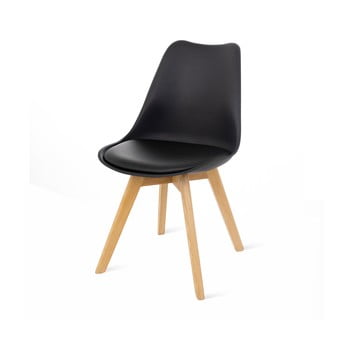Scaun loomi.design retro, negru