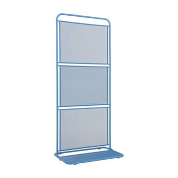 Paravan metalic pentru balcon addu mwh, 180 x 80 cm, albastru