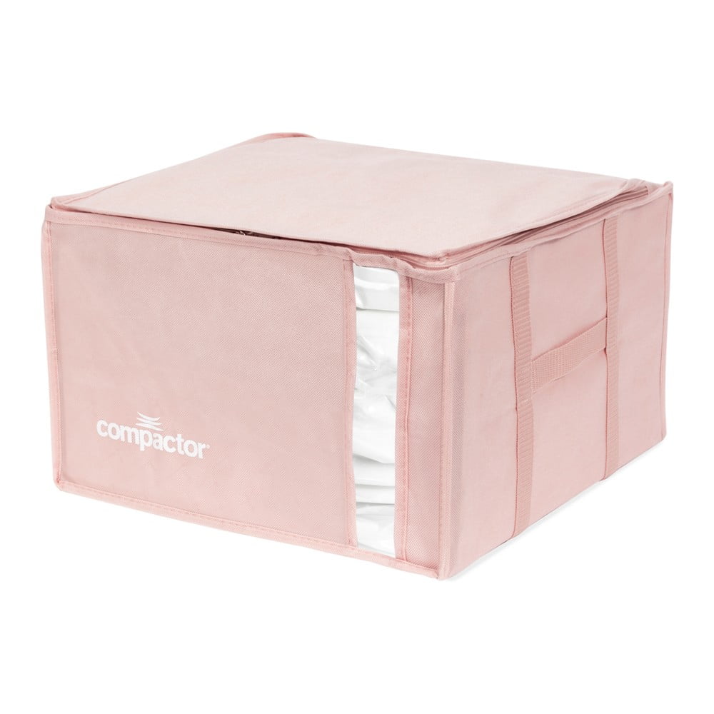 Růžový úložný box na oblečení Compactor XXL Pink Edition 3D Vacuum Bag, 125 l