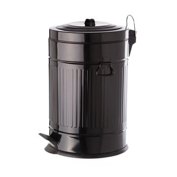 Coș metalic de gunoi unimasa, 20 l, negru