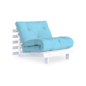 Fotoliu extensibil karup design roots white/light blue