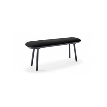 Bancă tapițată emko naïve, 140 cm, negru