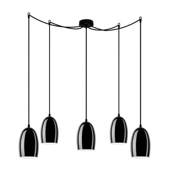 Lustră sotto luce ume elementary 5s glossy, negru