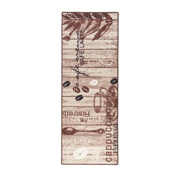 Covor de bucătărie zala living  delicious coffee, 67 x 180 cm, maro