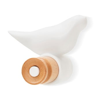 Cârlig de perete kakoon bird, alb
