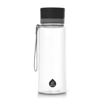 Sticlă din plastic reutilizabilă Equa Plain Black, 0,6 l imagine