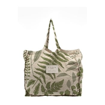 Geantă textilă linen botanical, lățime 50 cm