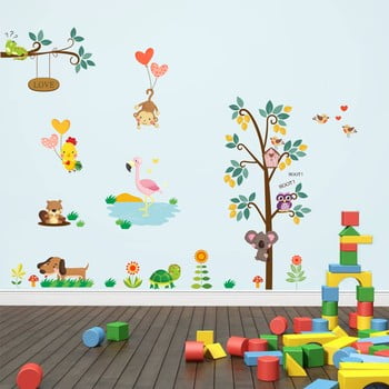 Autocolant de perete ambiance animal love, 103 x 74 cm