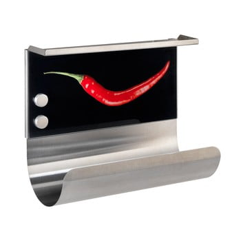 Suport magnetic pentru prosoape de bucătărie cu raft wenko hot pepper