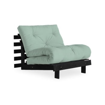 Fotoliu extensibil karup design roots black/mint, verde deschis/pastelat