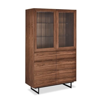 Vitrină în decor din lemn de nuc furnhouse tokyo, maro