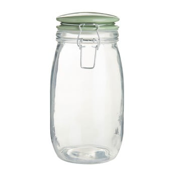 Recipient sticlă alimente, capac verde premier housewares, 1.5 l