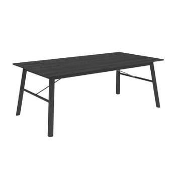 Masă interstil carver, 200 x 100 cm, negru