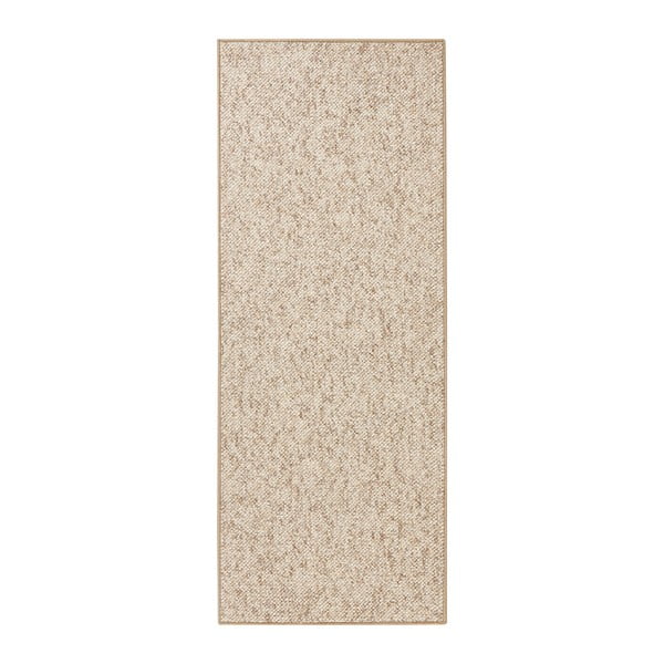 Béžovohnědý běhoun BT Carpet Wolly, 80 x 200 cm