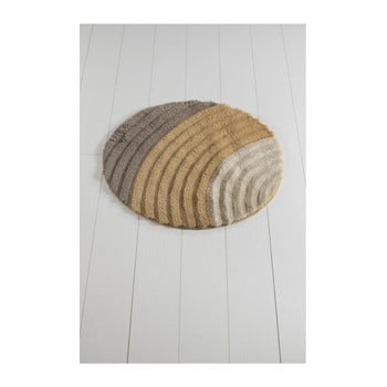 Covor de baie well cap, ⌀ 90 cm, maro