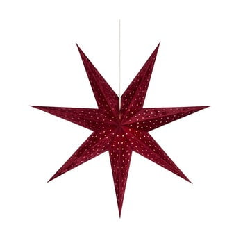 Decorațiune luminoasă suspendată markslöjd velouros, ø 75 cm, roșu