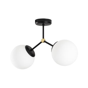 Plafonieră opviq lights damar, negru - alb