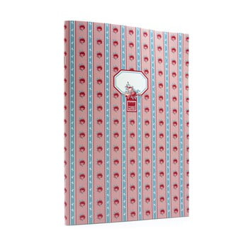Agendă a4 makenotes blue vintage, 40 file, roz - albastru
