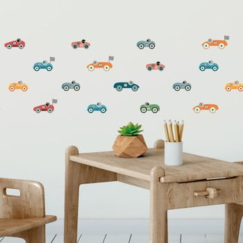 Set 30 autocolante pentru perete ambiance racing cars