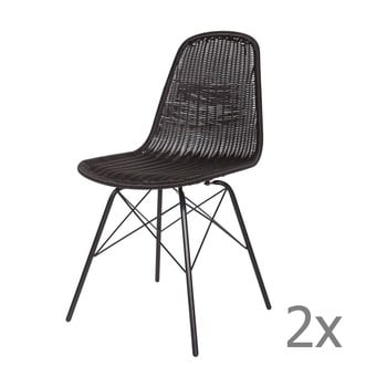 Set 2 scaune bepurehome spun, negru