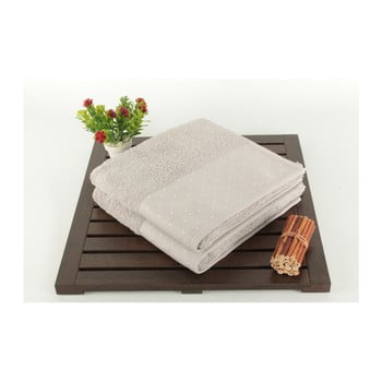 Set 2 prosoape patricia, 50 x 90 cm, gri deschis