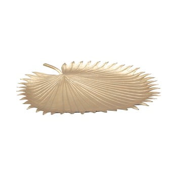 Bol decorativ mauro ferretti leaf, 48 x 50 cm, auriu