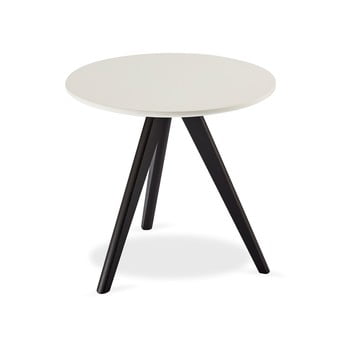 Măsuță auxiliară furnhouse life, Ø 48 cm, alb-negru