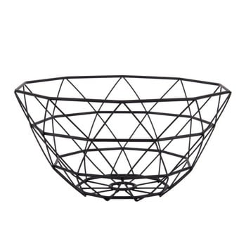 Fructieră pt living diamond, ⌀ 30 cm, negru