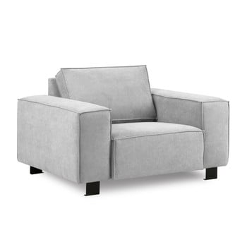 Fotoliu kooko home modern, gri deschis