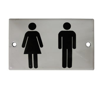 Inscripție wc antic line, 10 x 6 cm