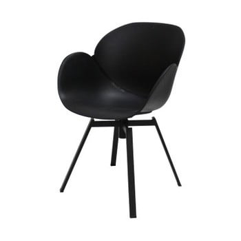 Scaun cu cotiere canett oliver, negru