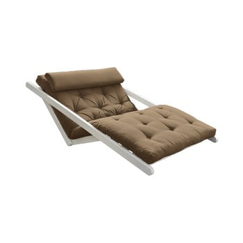 Canapea extensibilă karup design figo white/mocca