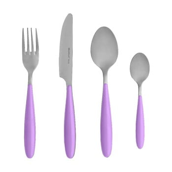 Set 4 tacâmuri din inox brandani ginger, mov