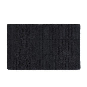 Covor baie din bumbac zone tiles, 50 x 80 cm, negru