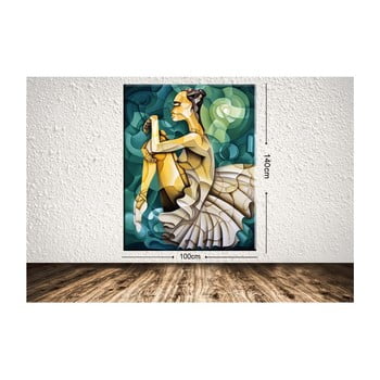 Tablou tablo center geometric ballerina, 100 x 140 cm