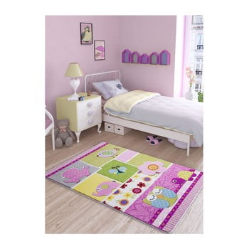 Covor pentru copii patchwork pink, 100 x 150 cm