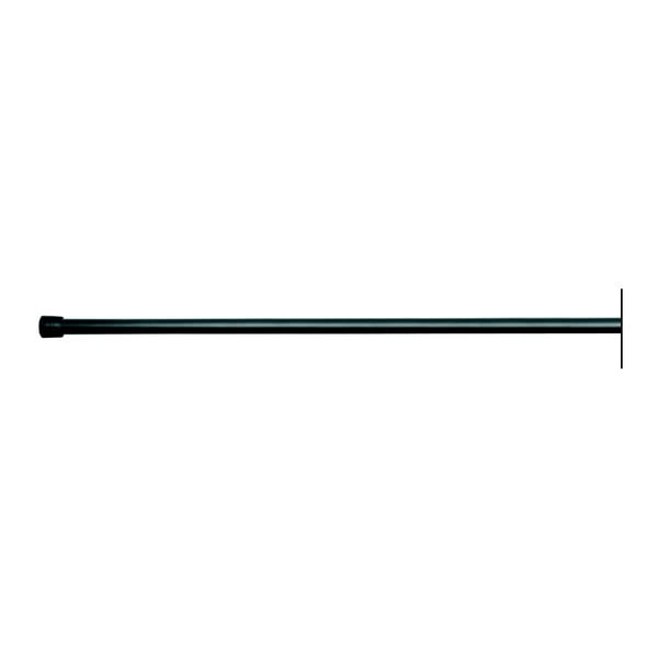 Černá tyč na sprchový závěs s nastavitelnou délkou iDesign Cameo, délka 109 - 191 cm