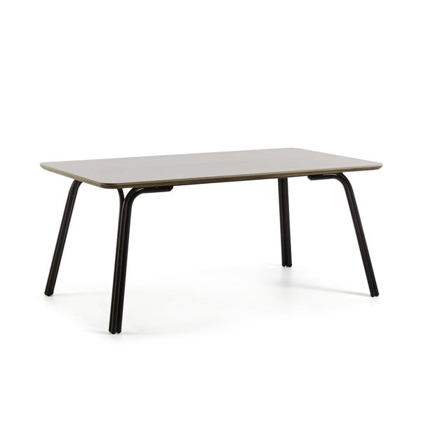 Šedý stůl La Forma Bernon, 180 x 100 cm