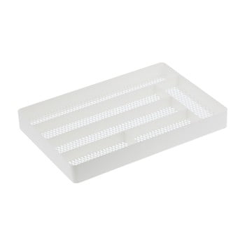 Suport tacâmuri yamazaki tower cutlery, alb
