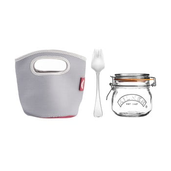 Set drumeții pahar cu clips, furculițe și pungi kilner, mic