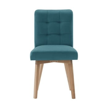 Scaun rodier haring, turcoaz-natural