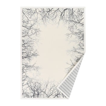 Covor reversibil narma puise, 160 x 230 cm, alb