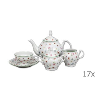 Set veselă din porțelan pentru ceai, motive florale Thun Bernadotte imagine