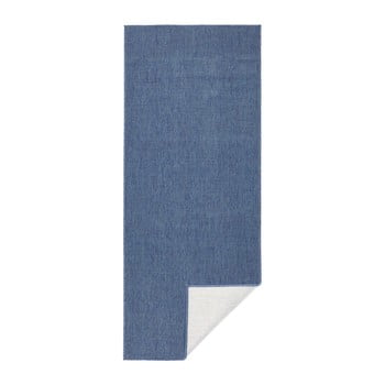 Covor reversibil bougari miami, 80 x 350 cm, albastru